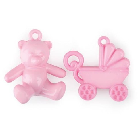 ORSETTO CARROZZINA 4CM ROSA 16